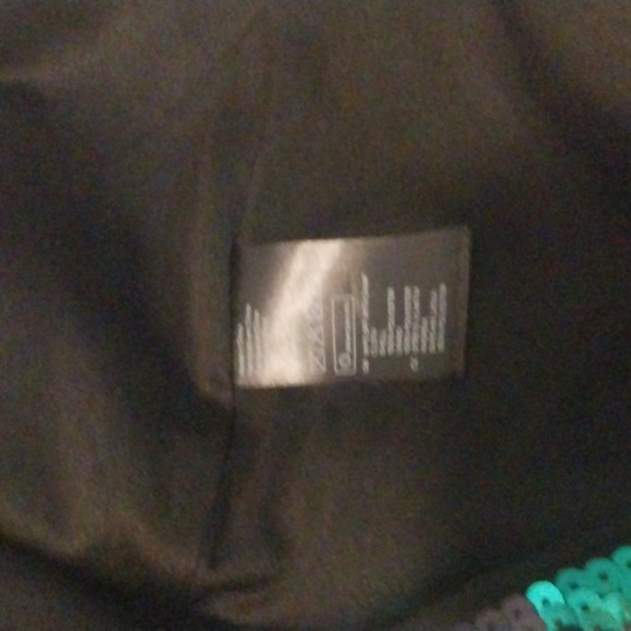 Multicolor Sequin Mini Skirt Size 6 - Picture 7 of 8